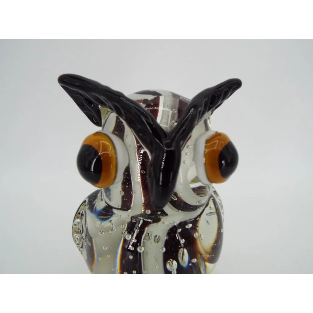 Art Glass Owl Figurine 5.5